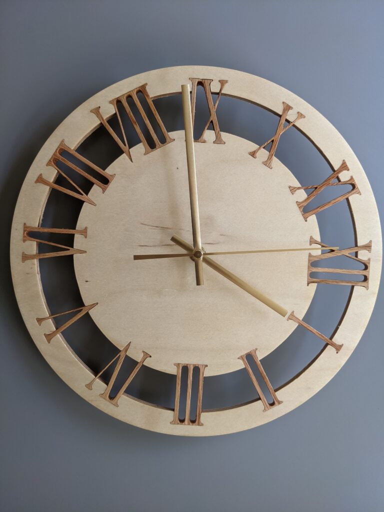roman numeral clock