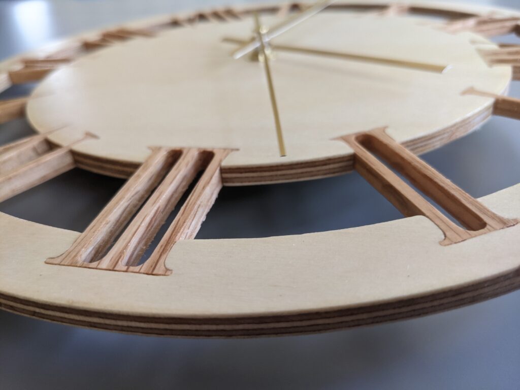 clock plywood